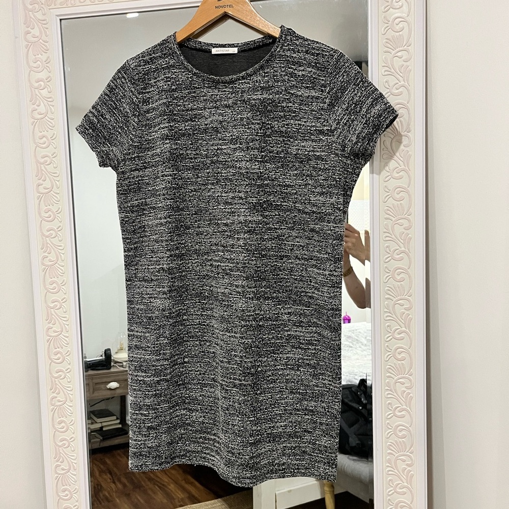 Women's Black and White Mini Dress